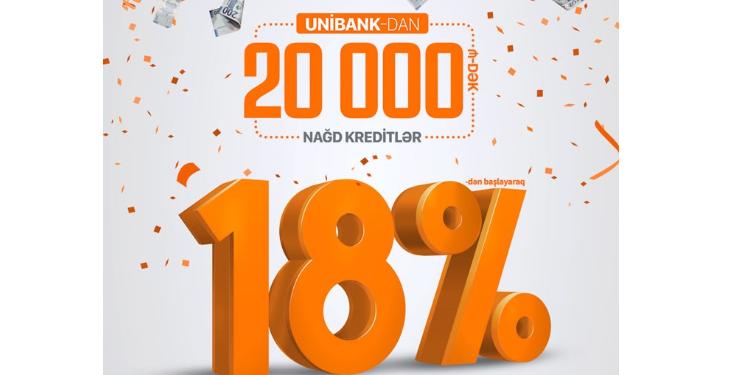 Unibank 18%-dən başlayan kredit təklif edir | FED.az