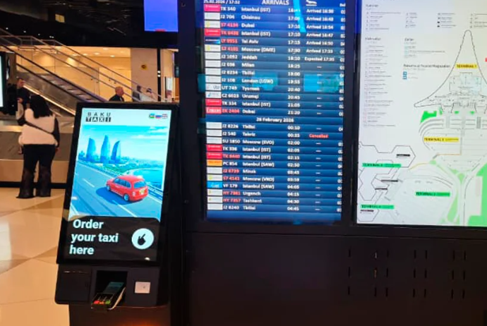 Bakı aeroportunun baqaj bölməsində taksi üçün ödəmə köşkləri quraşdırılıb | FED.az