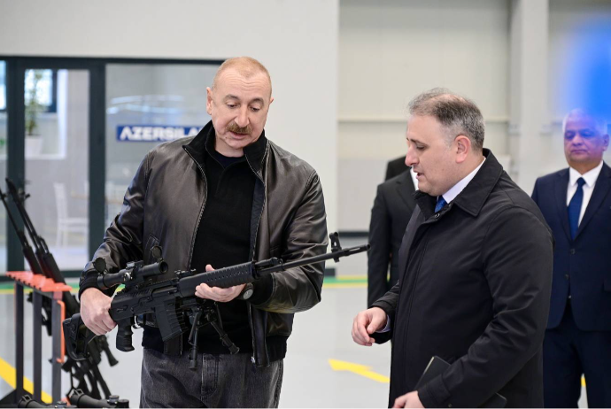 Prezident İlham Əliyev Tərtərdə yeni zavodun  açılışında - FOTOLAR | FED.az