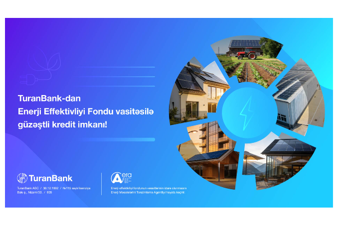 TuranBank Enerji Effektivliyi Fondu vasitəsilə güzəştli kreditlərin verilməsinə başladı | FED.az