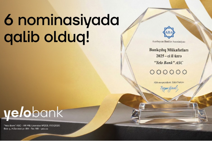 Yelo Bank 6 nominasiya üzrə - QALİB SEÇİLDİ | FED.az