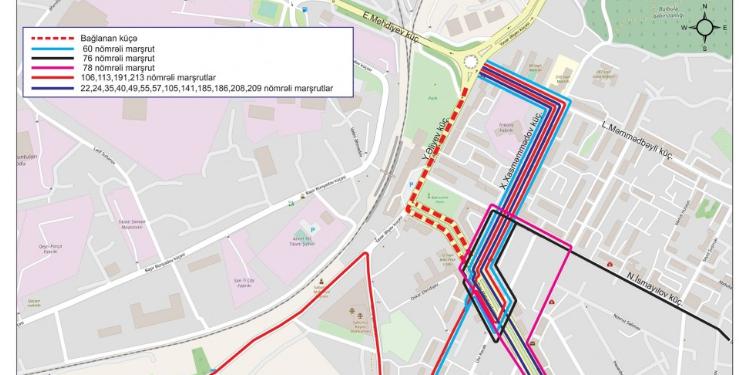 Paytaxtda bəzi avtobusların hərəkət sxemində müvəqqəti dəyişiklik ediləcək | FED.az