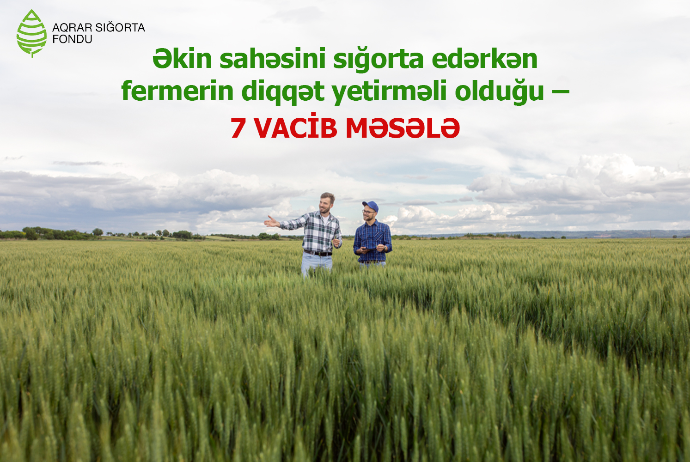 Əkin sahəsini sığorta edərkən fermerin diqqət yetirməli olduğu – 7 VACİB MƏSƏLƏ | FED.az