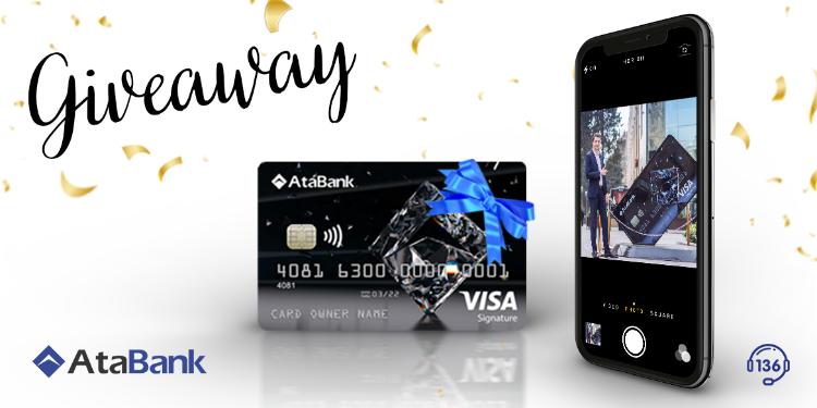 AtaBank Visa Signature kartını Giveaway müsabiqəsində hədiyyə etdi | FED.az