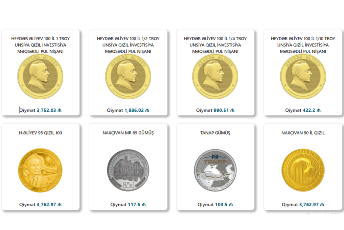 Azərbaycanda investisiya məqsədli qızıl pulların satışı başlandı – QİYMƏTLƏR, SİYAHI | FED.az