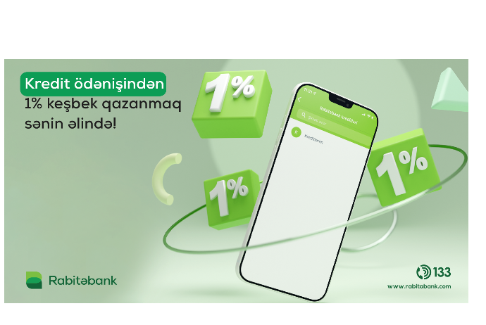 Rabita Mobile ilə kredit ödənişləri - 1% KEŞBEK QAZANDIRIR! | FED.az