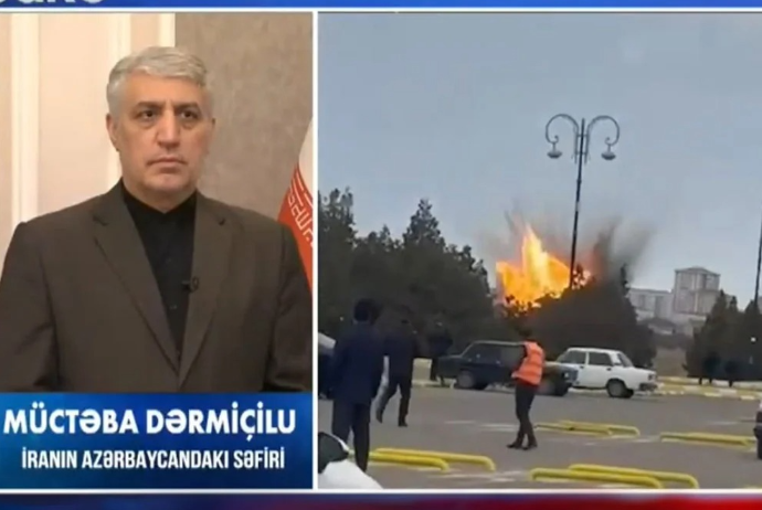 İranın Azərbaycandakı səfiri Naxçıvana edilən dron hücumundan ilk dəfə - DANIŞDI - VİDEO | FED.az