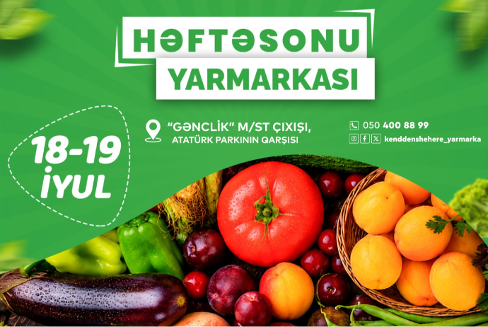 Paytaxtda növbəti “Kənddən şəhərə” həftəsonu yarmarkası təşkil olunacaq | FED.az
