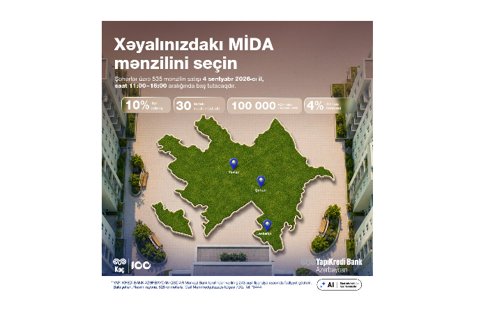 MİDA güzəştli ipoteka kreditini Yapı Kredi Bank Azərbaycanla - ƏLDƏ EDİN! | FED.az