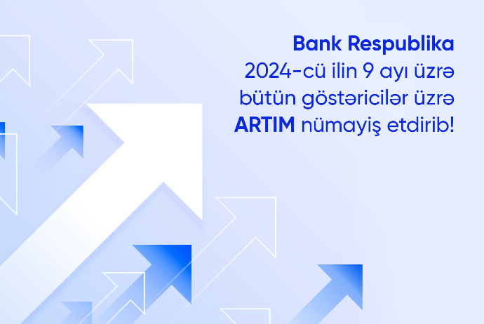 Bank Respublika üçüncü rübdə bütün göstəricilər üzrə - ARTIM NÜMAYİŞ ETDİRİB | FED.az