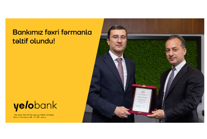 Yelo Bank Azərbaycan Sahibkarlar Konfederasiyasının fəxri fərmanına - LAYİQ GÖRÜLÜB | FED.az