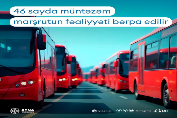 Bakıda daha 46 avtobus marşrutunun fəaliyyəti bərpa edilir | FED.az