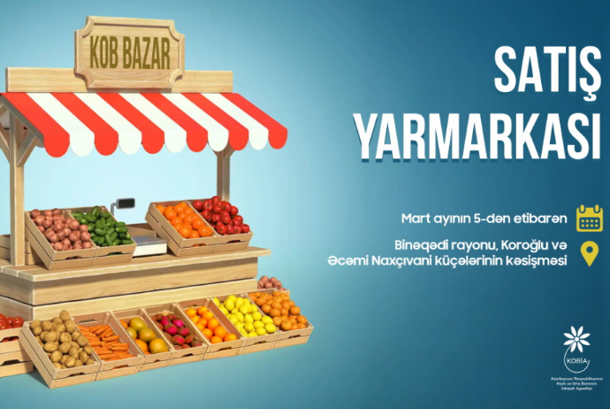 Bakıda “KOB bazar” satış yarmarkası başlayır | FED.az