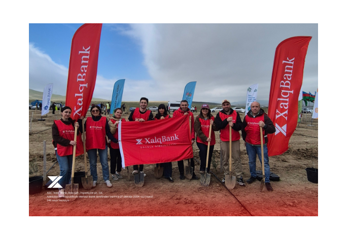 Халг Банк принял участие в акции по посадке деревьев | FED.az