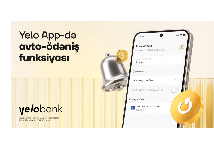 Yelo App-də avto-ödəniş funksiyası - İSTİFADƏYƏ VERİLDİ | FED.az