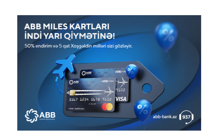 ABB Miles kartları indi - 50% ENDİRİMLƏ | FED.az