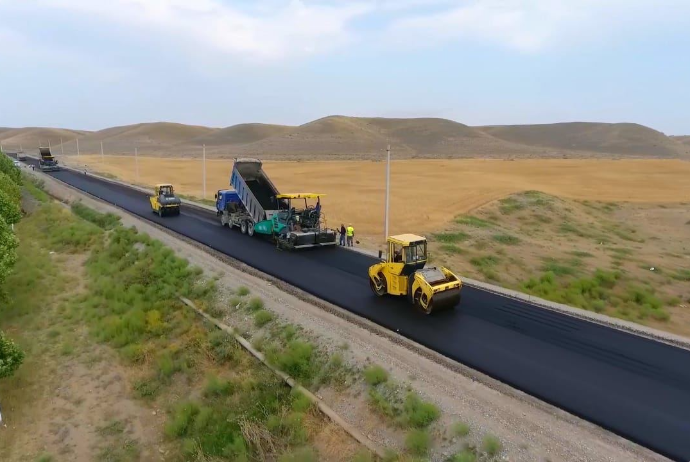 "Zəfər Yolu"nun asfaltlanmasına başlanılıb - FOTO | FED.az