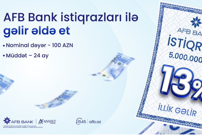 AFB Bank 13% gəlirlilik təklif edən istiqrazlar - TƏQDİM EDİR | FED.az
