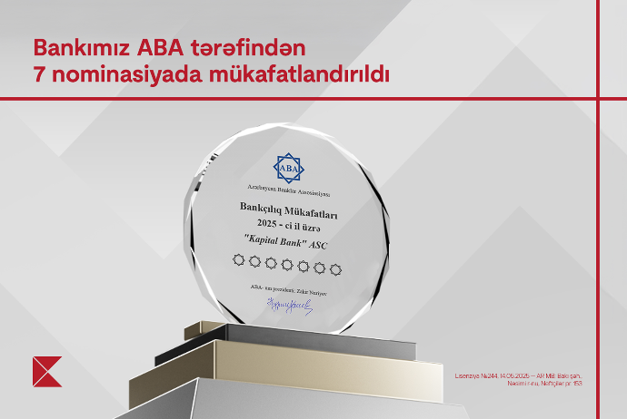 Kapital Bank 7 nominasiya üzrə - MÜKAFATLANDIRILDI | FED.az
