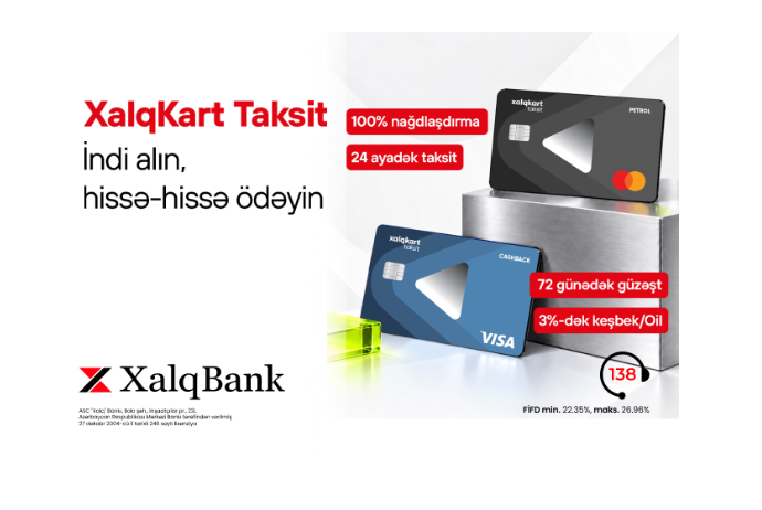 Халг Банк представил новую карту XalqKart Taksit | FED.az