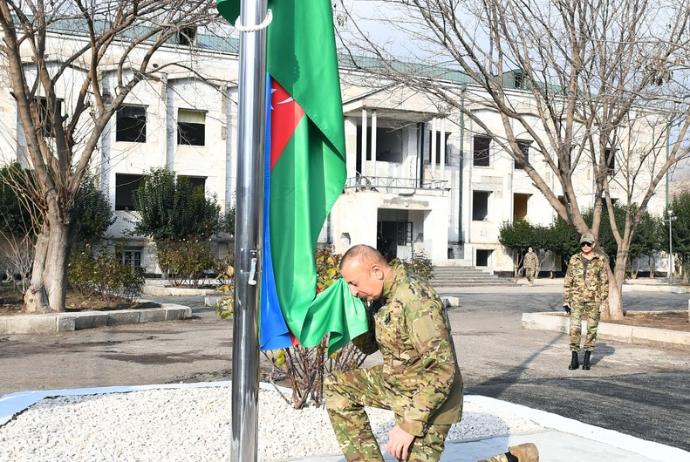 Prezident Bərdə və Tərtərdə – SUQOVUŞANDA BAYRAQ QALDIRDI | FED.az