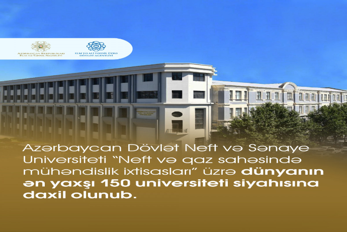 Azərbaycanın bu universiteti dünyanın ən yaxşı universitetlərinin fənn reytinqləri siyahısında | FED.az