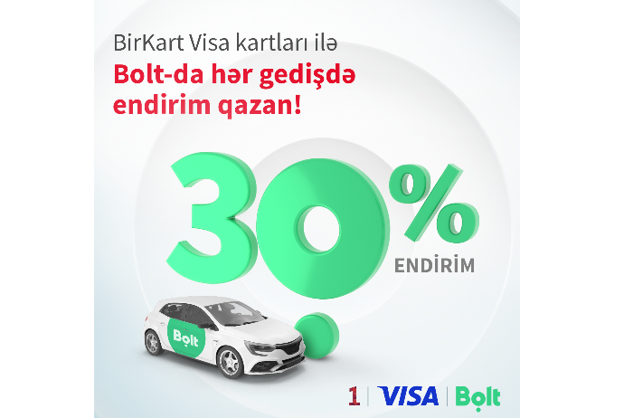 "BirKart"dan Bolt gedişlərinə - 30% ENDİRİM! | FED.az