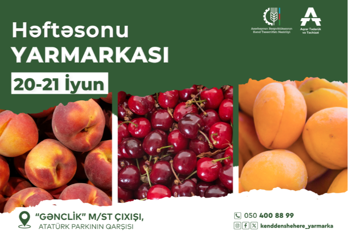 Bakıda növbəti “Kənddən Şəhərə” həftəsonu yarmarkası təşkil olunacaq - ÜNVANLAR | FED.az