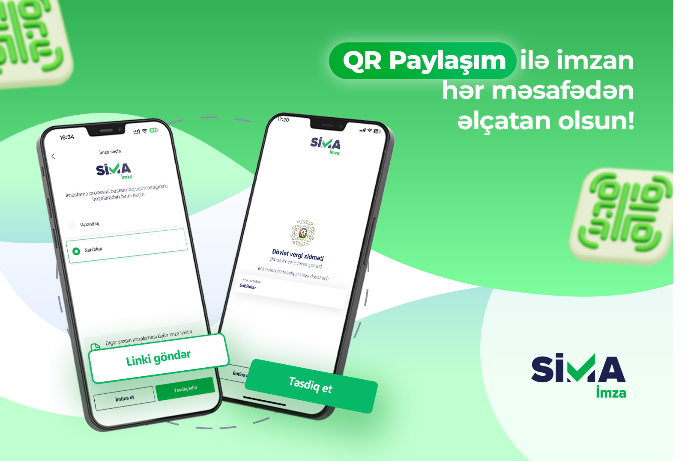 “SİMA İmza”nın yeni QR paylaşım funksiyası - İSTİFADƏYƏ VERİLDİ | FED.az