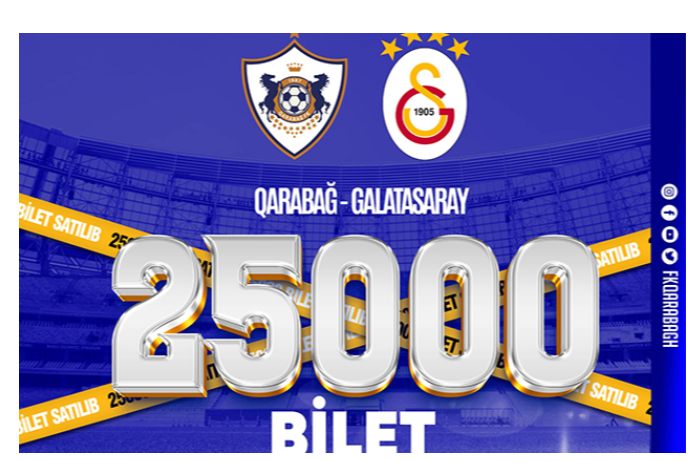 “Qarabağ” – “Qalatasaray” oyununa 2 saata 25 min - BİLET SATILDI - QİYMƏT | FED.az