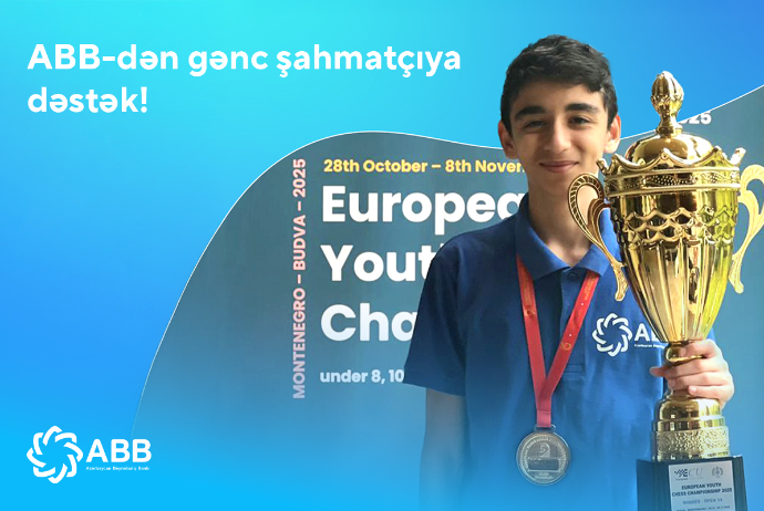 ABB-dən gənc şahmatçı Xaqan Əhmədə - DƏSTƏK! | FED.az