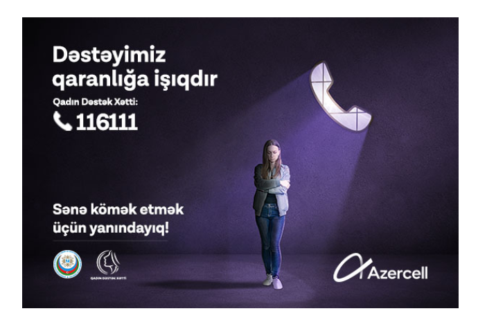 Azercell-dən qadınlara dəstək - Əsas tərəfdaşlığı ilə Qadın Dəstək Xətt xidməti yaradılıb | FED.az