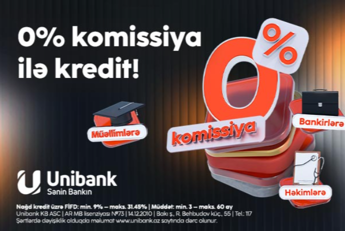 Unibank müəllimlər, həkimlər və bank əməkdaşları üçün - XÜSUSİ KAMPANİYA KEÇİRİR | FED.az
