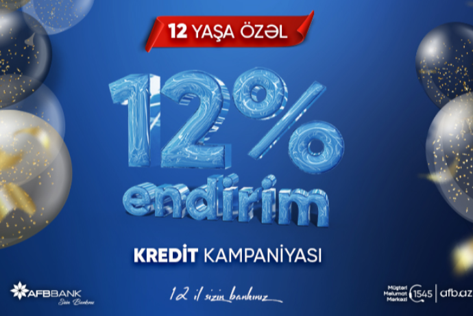 12 yaşımıza özəl - 12% Endirim Kampaniyası | FED.az