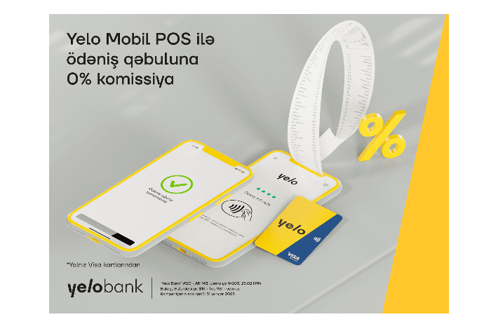 Yelo Mobil POS ilə komissiyasız ödəniş qəbulu - HƏLƏ DƏ QÜVVƏDƏDİR! | FED.az