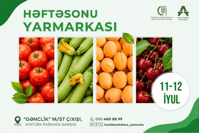Bakıda növbəti “Kənddən Şəhərə” həftəsonu yarmarkası təşkil olunacaq - ÜNVANLAR | FED.az