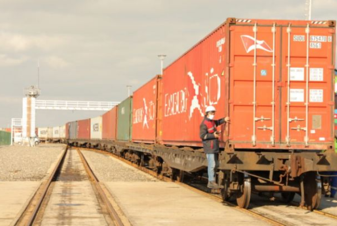 Первый в этом году блок-поезд, движущийся из Китая в Грузию, отправился из Баку | FED.az