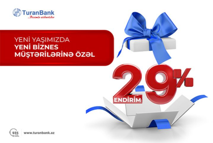 "TuranBank"dan yeni KOS müştərilərinə - 29% Endirim! | FED.az