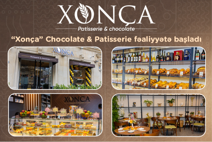  Şəhərin mərkəzində yeni dad məkanı - “Xonça” Chocolate & Patisserie fəaliyyətə başladı - FOTOLAR | FED.az