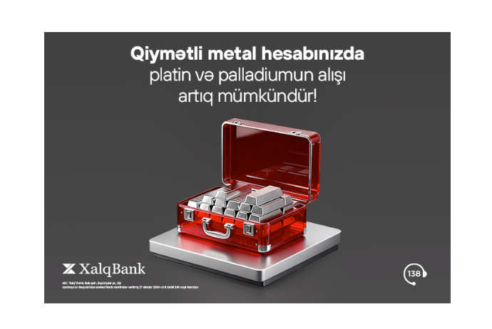 Халг Банк запустил новые услуги по операциям с драгоценными металлами | FED.az
