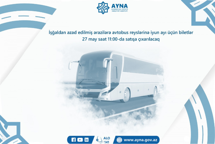 Qarabağa iyun ayı üçün avtobus biletləri satışa çıxarılır | FED.az