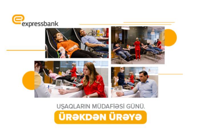 “Expressbank” Uşaqların Beynəlxalq Müdafiəsi Gününə həsr edilmiş qanvermə aksiyası - KEÇİRDİ | FED.az