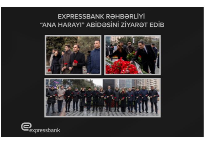 Expressbank rəhbərliyi “Ana harayı” abidəsini - ZİYARƏT EDİB | FED.az