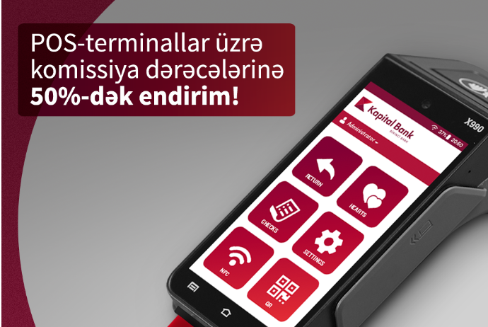 Kapital Bank POS terminal komissiyalarını – ENDİRDİ – YENİ TARİFLƏR | FED.az