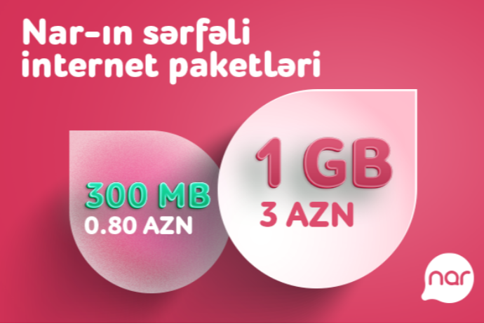 “Nar” hər kəsə sərfəli günlük internet paketlərini - TƏQDİM EDİR | FED.az
