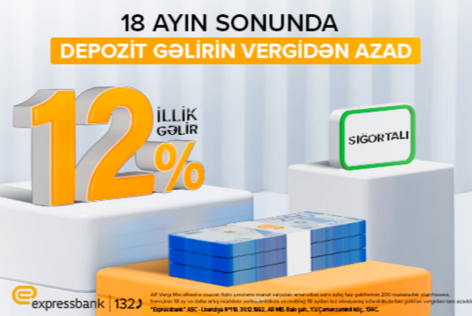 İllik 12% gəlirli, sığortalı və vergidən azad - DEPOZİT!  | FED.az