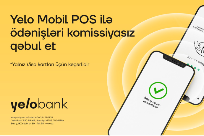 Yelo Mobil POS xidmətinə qoşulun, ödənişlər üçün - KOMİSSİYA ÖDƏMƏYİN! | FED.az