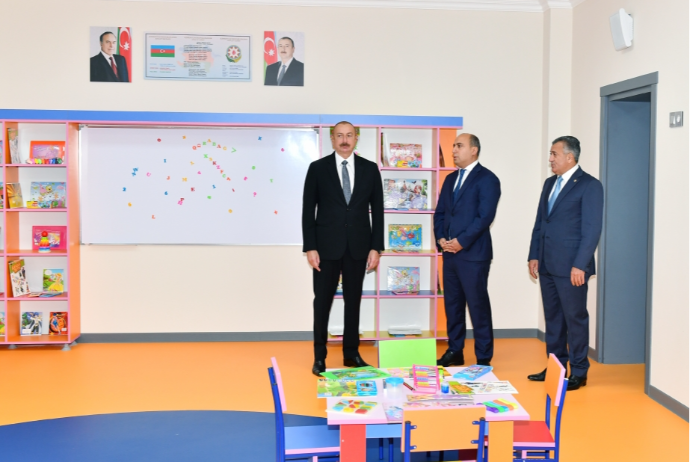 Prezident Xırdalanda orta məktəbin açılışında - İŞTİRAK EDİB | FED.az