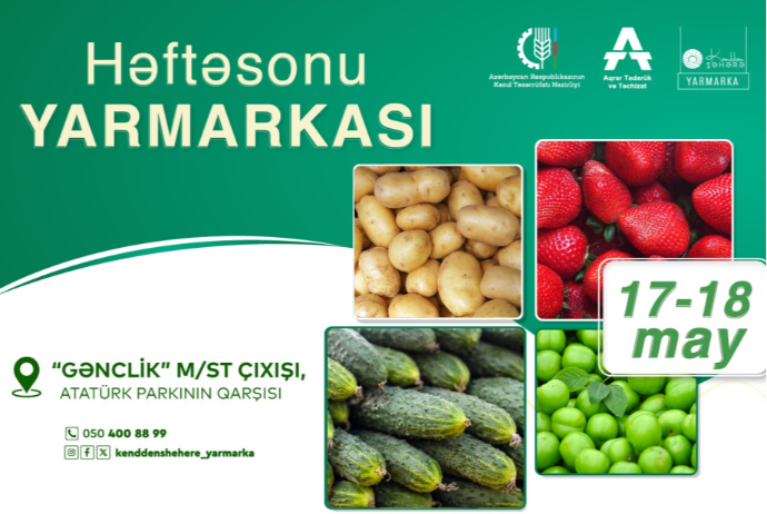 Bakıda “Kənddən şəhərə” həftəsonu yarmarkası keçiriləcək - ÜNVANLAR | FED.az