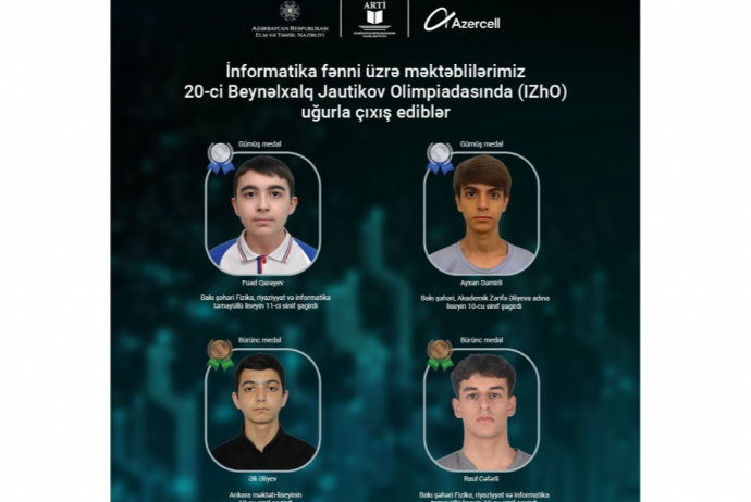 Школьники, поддерживаемые Azercell, успешно выступили на международном интеллектуальном соревновании по информатике | FED.az
